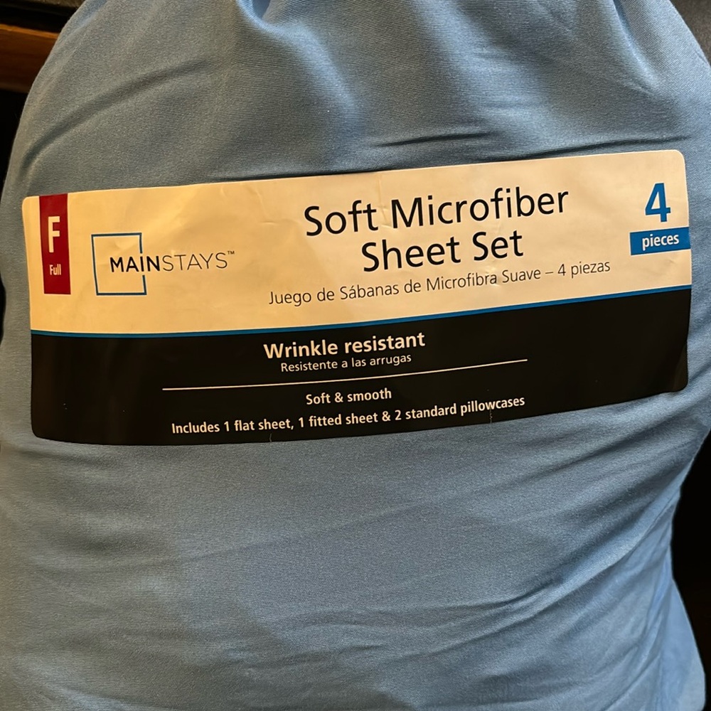 Full size, blue size Soft Microfiber Sheet set
